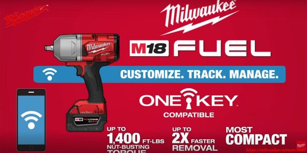 Bộ SET máy siết bu lông dùng pin Milwaukee M18 ONEFHIWF34 hỗ trợ điều khiển qua app