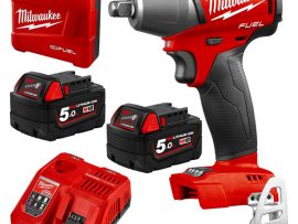 SET máy siết bu lông cơ bản 1/2 Milwaukee M18 FIW12-502C 2 pin 1 sạc tiện lợi