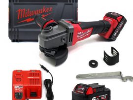 Trọn bộ máy khoan góc dùng pin Milwaukee M18 CAG100X-502 SET 2 pin 1 sạc